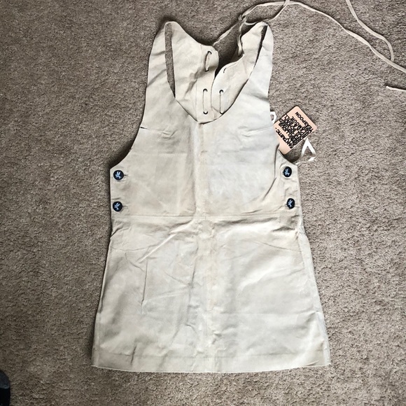 NWT One Teaspoon beige overall dress - Picture 2 of 4
